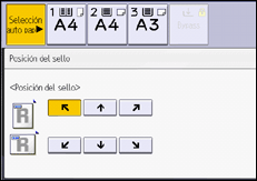 Ilustración de la pantalla del panel de mandos