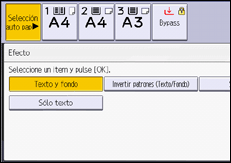 Ilustración de la pantalla del panel de mandos