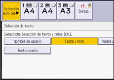 Ilustración de la pantalla del panel de mandos