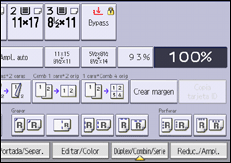 Ilustración de la pantalla del panel de mandos