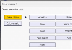 Ilustración de la pantalla del panel de mandos