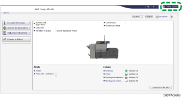 Ilustración de la pantalla del navegador web
