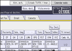 Ilustración de la pantalla del panel de mandos
