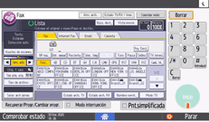 Ilustración de la pantalla del panel de mandos