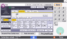 Ilustración de la pantalla del panel de mandos