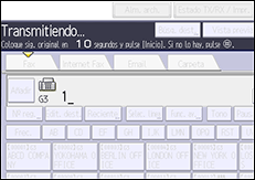 Ilustración de la pantalla del panel de mandos