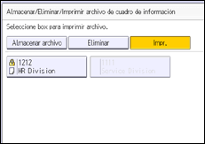 Ilustración de la pantalla del panel de mandos