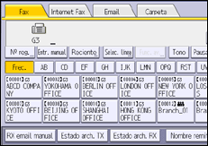 Ilustración de la pantalla del panel de mandos