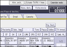 Ilustración de la pantalla del panel de mandos