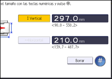 Ilustración de la pantalla del panel de mandos
