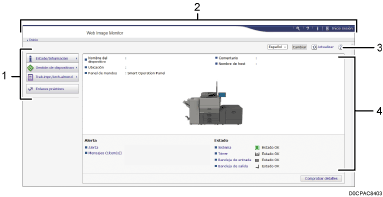 Ilustración de llamada numerada de ilustración de pantalla del navegador web
