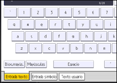 Ilustración de la pantalla del panel de mandos