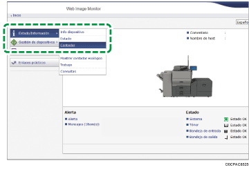 Ilustración de la pantalla del navegador web