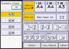 Illustration de l'écran du panneau de commande