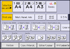 Illustration de l'écran du panneau de commande