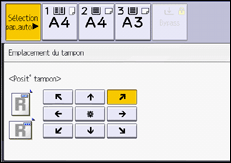 Illustration de l'écran du panneau de commande