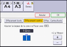 Illustration de l'écran du panneau de commande