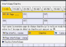 Illustration de l'écran du panneau de commande