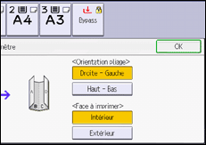 Illustration de l'écran du panneau de commande