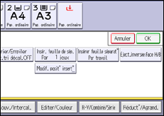 Illustration de l'écran du panneau de commande