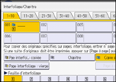 Illustration de l'écran du panneau de commande