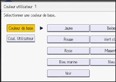 Illustration de l'écran du panneau de commande
