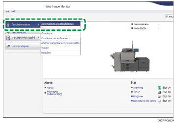 Illustration de la page du navigateur Web