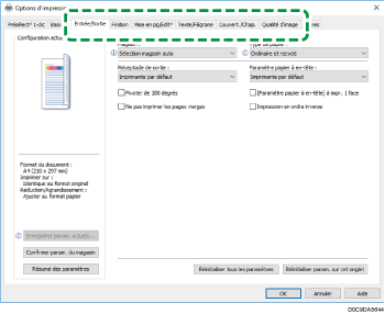 Illustration de l'écran Pilote