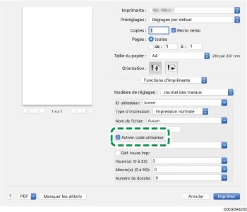 Illustration de l'écran Pilote