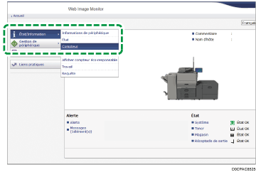 Illustration de la page du navigateur Web