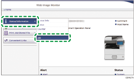 Web browser screen illustration
