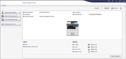 Web browser screen illustration