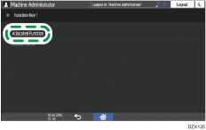 Operation panel screen illustration