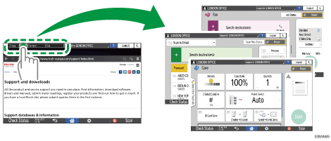 Illustration of using function keys