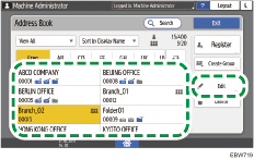 Operation panel screen illustration