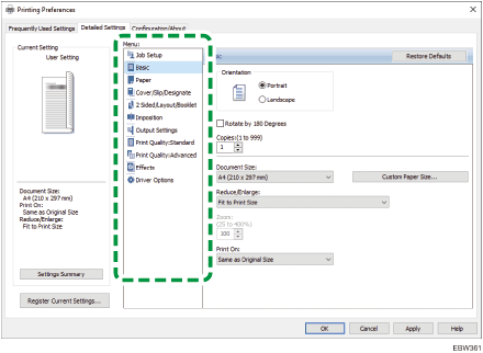Driver screen illustration