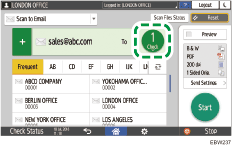 Operation panel screen illustration