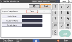 Operation panel screen illustration