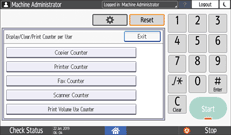Operation panel screen illustration