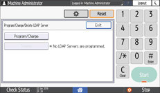 Operation panel screen illustration