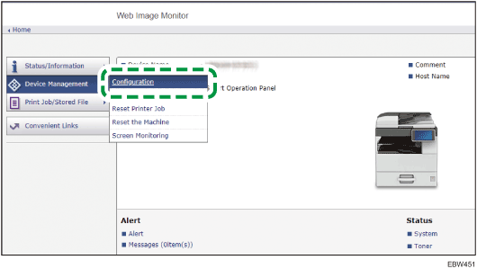 Web browser screen illustration