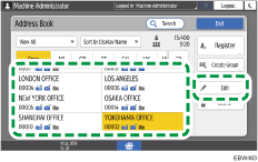 Operation panel screen illustration