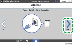 Operation panel screen illustration