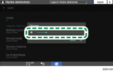 Operation panel screen illustration