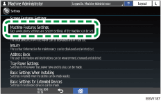 Operation panel screen illustration