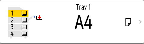 Operation panel screen illustration