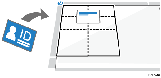 Illustration of ID card in portrait orientation
