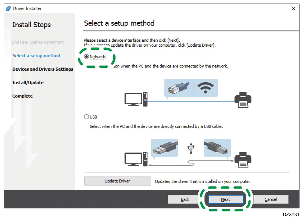 Driver installer illustration