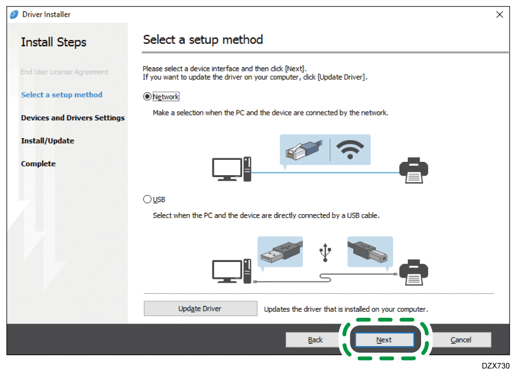 Driver installer illustration