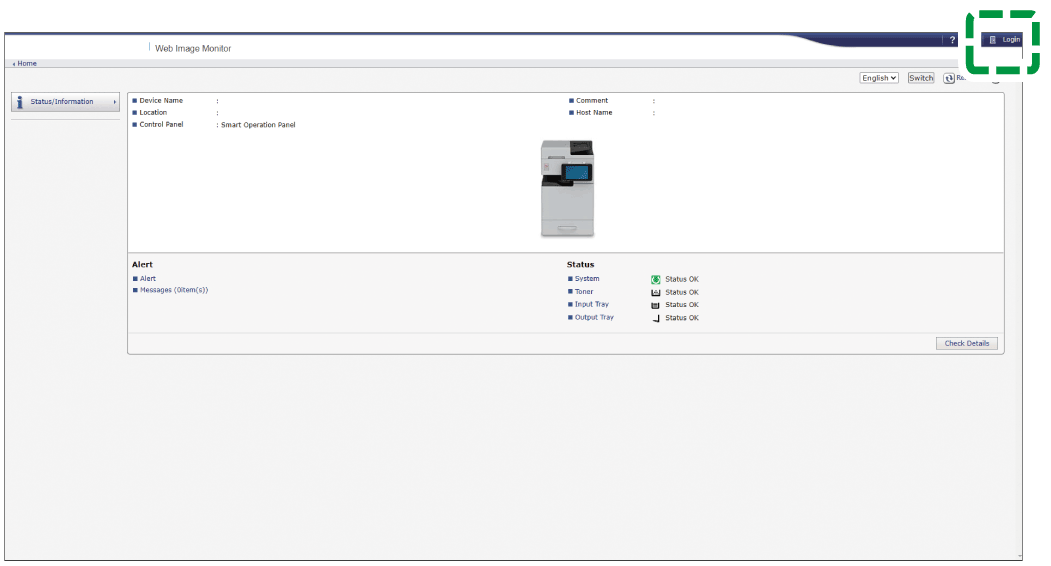 Web browser screen illustration